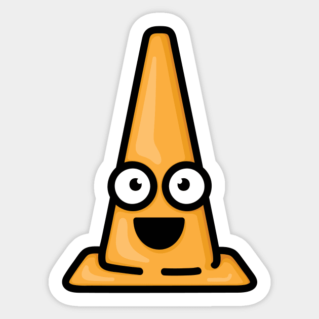 Cutest Cone Sticker by hoddynoddy